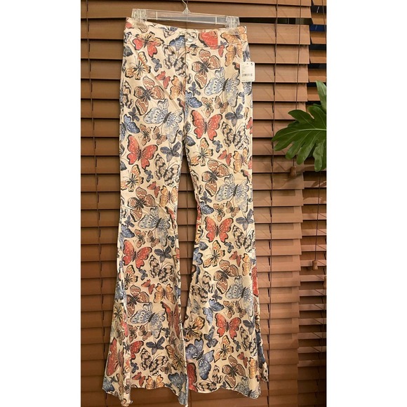 Free People’s Just Float on the Flare, Bright Combo Butterfly, size 27 - Picture 3 of 5